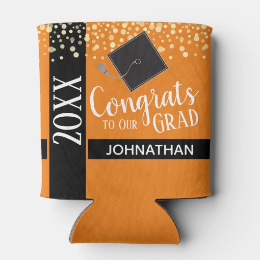 2021年クラス卒業パーティーオレンジ 缶クーラー (裏面)