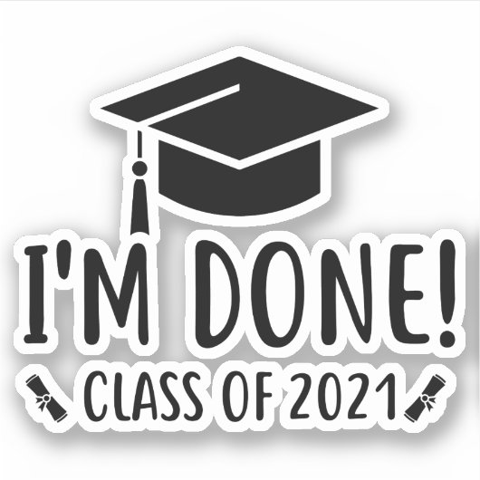 2021年クラス卒業 シール (正面)