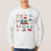 2021年クリスマスのパンデミックワクチン記念 Tシャツ (正面)