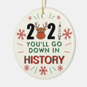 2021年クリスマスツリーでおもしろいダウン セラミックオーナメント (左)