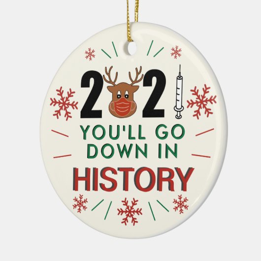 2021年クリスマスツリーでおもしろいダウン セラミックオーナメント (左)