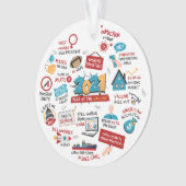 2021年クリスマスパンデミックワクチン年の木 オーナメント (正面)