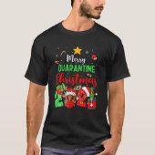 2021年クリスマスビンゴおもしろいカワイイクリスマスの仮面 Tシャツ (正面)