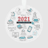 2021年クリスマスメモリアワクチン年記念 オーナメント (裏面)