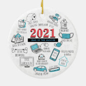 2021年クリスマスメモリアワクチン年記念 セラミックオーナメント (裏面)