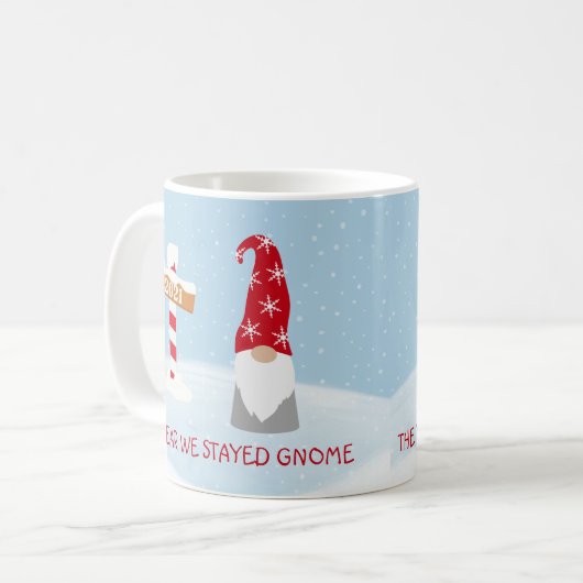 2021年クリスマス私たちが滞在した年格言 コーヒーマグカップ (正面左)