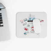 2021年クリスマスCovidワクチン年記念 マウスパッド