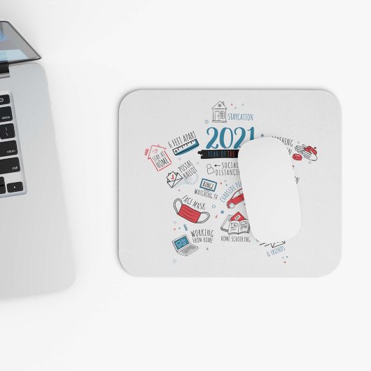 2021年クリスマスCovidワクチン年記念 マウスパッド