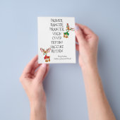 2021年コロナのクリスマス　トナカイの名前　予算 チラシ (手)