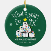2021年トイレ紙おもしろいクリスマスツリー セラミックオーナメント (裏面)