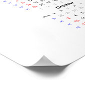 2021年ハチカレンダーポスター（日曜始まり） ポスター (角)