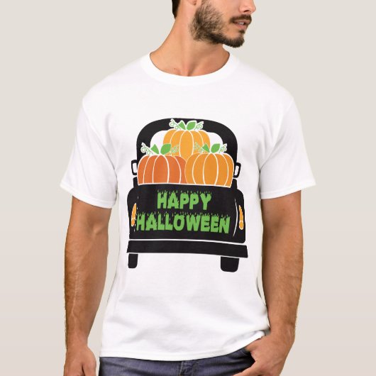 2021年ハロウィンおめでとう カスタム Tシャツ (正面)