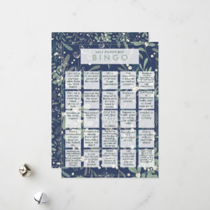 2021年パンデミックBINGOヤドリおもしろいトー海軍クリスマス シーズンカード