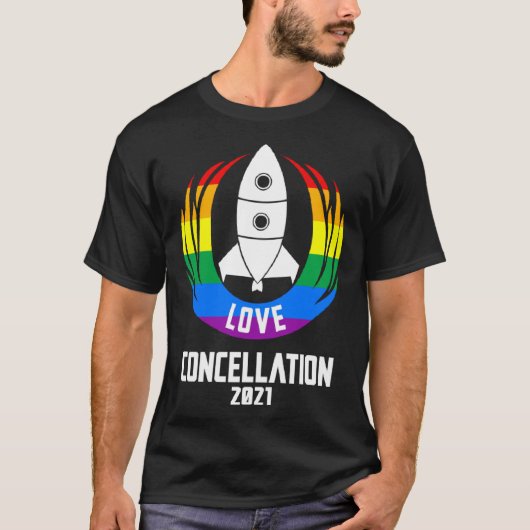 2021年プライドLGBTカラーと愛 Tシャツ (正面)