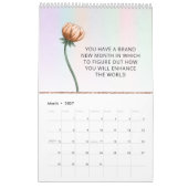 2021年ボスレディやる気を起こさせる引用文 カレンダー (3月 2027)