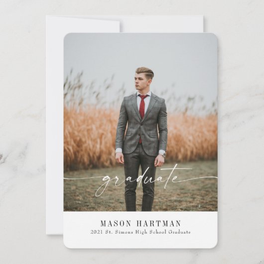 2021年モダン卒業発表 招待状 (正面)