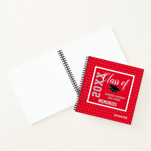 2021年レッドシニアクラスの個人用本 ノートブック (内部)