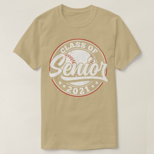2021年上級野球選手卒業Giのクラス Tシャツ (デザイン正面)