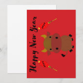 2021年丑年 招待状 (正面/裏面)