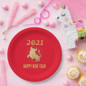 2021年中国の初めのお祝い ペーパープレート (パーティー)