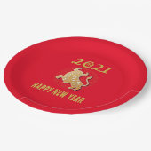 2021年中国の初めのお祝い ペーパープレート (アングル)