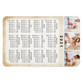 2021年写カスタム真磁気冷蔵庫カレンダー磁石 マグネット (横)