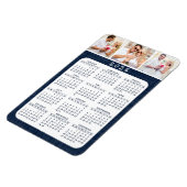 2021年冷蔵庫フォトネイビーブルーカレンダー マグネット (左側)