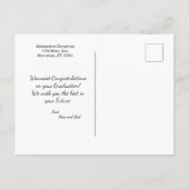 2021年卒業おめでとう  ポストカード (裏面)