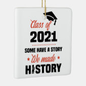 2021年卒業の歴史クラスを制作 セラミックオーナメント (右)