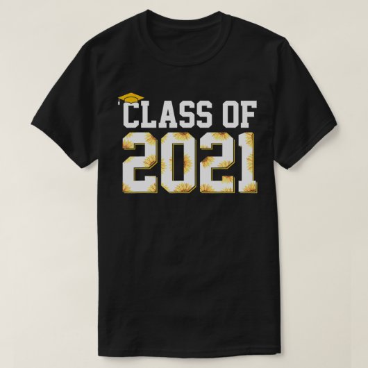 2021年卒業の高校クラス Tシャツ (デザイン正面)