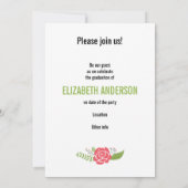 2021年卒業フローラ縁ど写真 招待状 (裏面)