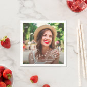 2021年卒業写真のクラスパーソナライズされた スタンダードカクテルナプキン (インサイチュ)