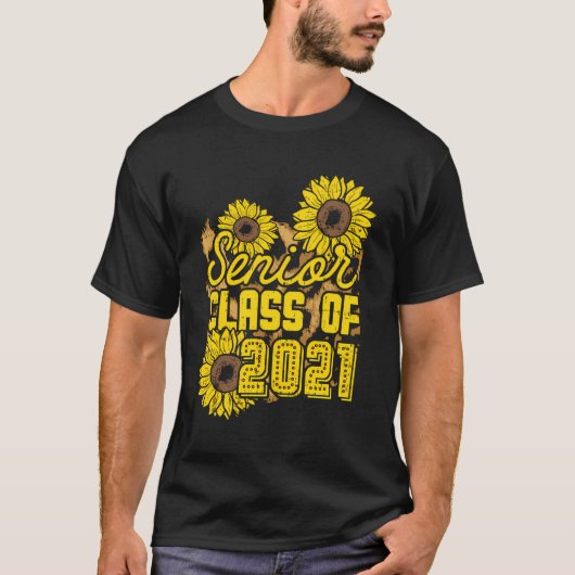 2021年卒業女性GiのSunflower Senior Class Tシャツ (正面)