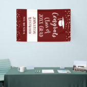 2021年卒業式シンプル紙吹雪 横断幕 (トレードショー)