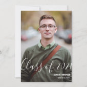 2021年大学院パーソナライズされた写真名 案内状 (正面)