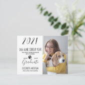 2021年大学院写真のDog Go Senior Year Class 案内ポストカード (スタンド正面)