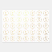 2021年大学院金ゴールド白タイポグラフィ 箔ラッピングペーパーシート (正面)