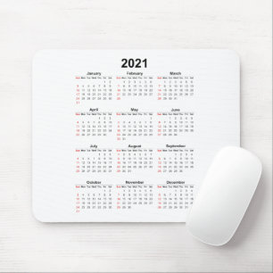 2021年度カレンダー基本 マウスパッド