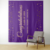 2021年度パープルゴールド卒業おめでとう タペストリー (インサイチュ)