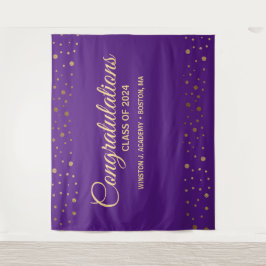2021年度パープルゴールド卒業おめでとう タペストリー