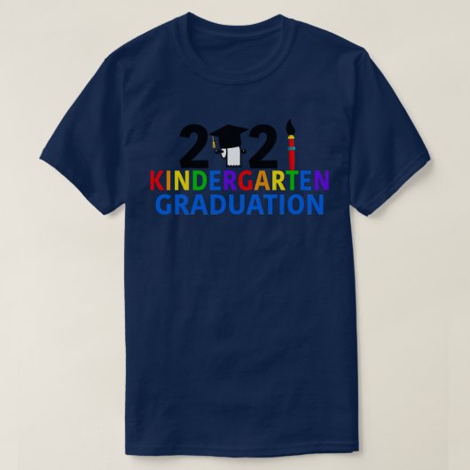 2021年度卒業かわいい子ども Tシャツ (デザイン正面)