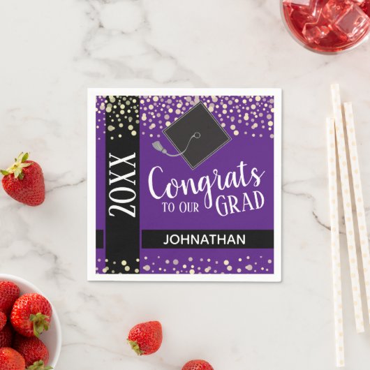 2021年度卒業パーティーのクラス スタンダードカクテルナプキン (インサイチュ)