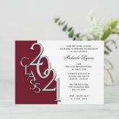 2021年度卒業生 シルバーとバーガンディの招待状 招待状 (スタンド正面)