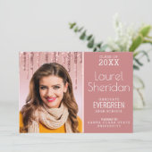 2021年度大学院ピンクグリッターカスタム写真 案内状 (スタンド正面)