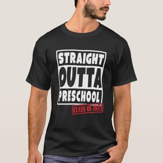 2021年度学校卒業ストレートアウトタ幼稚園 Tシャツ (正面)