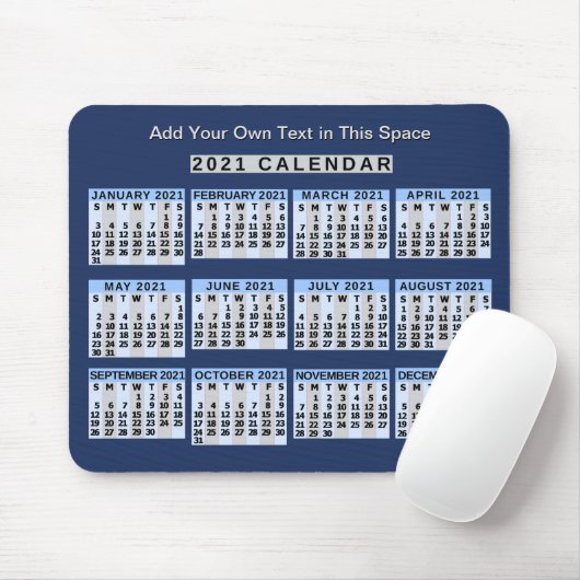 2021年度毎月の業読務簡単 マウスパッド (マウス)