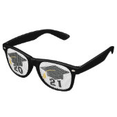 2021年後期卒業パーティーのクラス レトロサングラス (アングル)