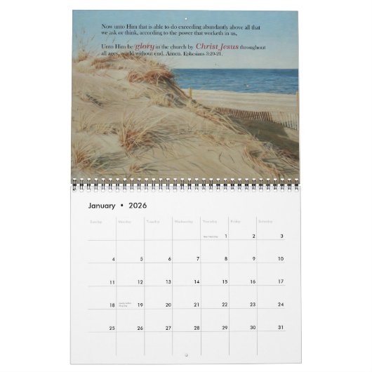 2021年感動的聖書の聖句カレンダーを賞賛 カレンダー (1月 2026)