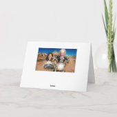 2021年新年おめでとう、バイデン氏&ハリスバイクもしくは自転車に乗る人 カード (裏面)