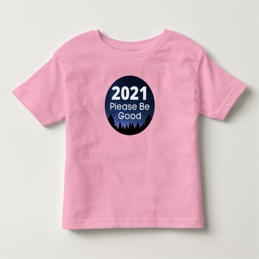 2021年新年おもしろいことわざ トドラーTシャツ (正面)